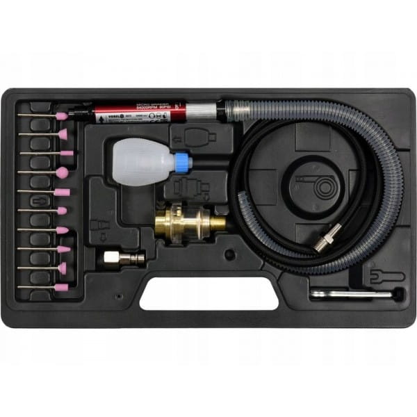 VOREL 80970 ZESTAW SZLIFIERKA PNEUMATYCZNA PROSTA MINI 16 EL.
