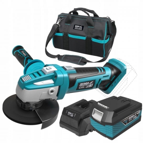 DEDRA DED7011 ZESTAW SZLIFIERKA AKUMULATOROWA +ŁADOWARKA +4AH +TORBA