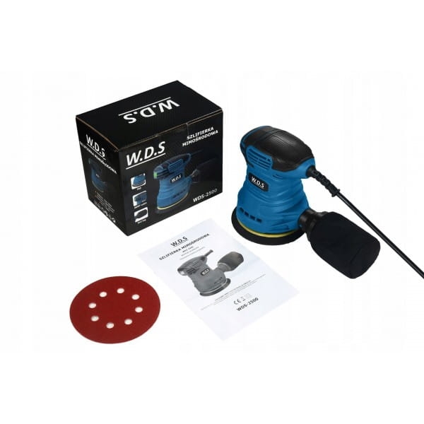 SZLIFIERKA MIMOŚRODOWA WIELOFUNKCYJNA SIECIOWA 125MM 1300W WDS2500