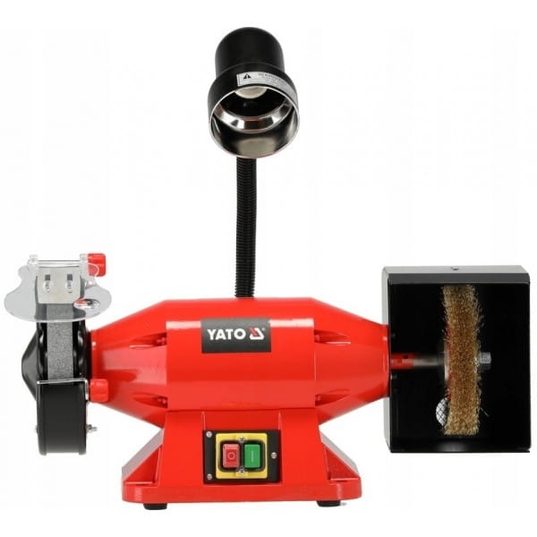 YATO SZLIFIERKA STOŁOWA YATO DWUTARCZOWA KAMIENIOWA 520W 150X32MM PODWÓJNA