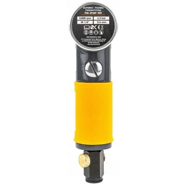 SZLIFIERKA PNEUMATYCZNA 6,3 BAR 1/4" 16 000/MIN +OSPRZĘT FREZY PM-SPMP-90T