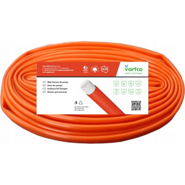 WĄŻ TŁOCZNY DO POMP 32MM 1 1/4'' 10M VARTCO POLSKI