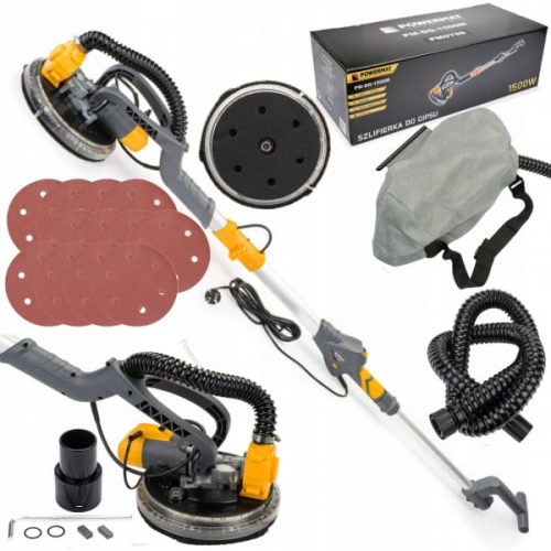 SZLIFIERKA DO GIPSU GŁADZI TYNKÓW 1500W ŻYRAFA LED