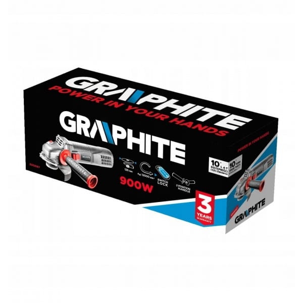 GRAPHITE 59G087 SZLIFIERKA 125MM 900W 3 XTARCZA