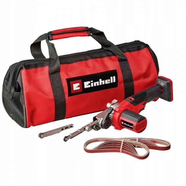 EINHELL AKUMULATOROWA SZLIFIERKA TAŚMOWA TE-BF 18 LI-SOLO 18V TORBA + TAŚMY