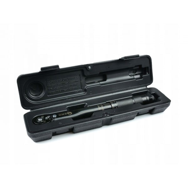 GEKO KLUCZ DYNAMOMETRYCZNY 1/4" 5-25NM BLACK HD 270MM WALIZKA G10067