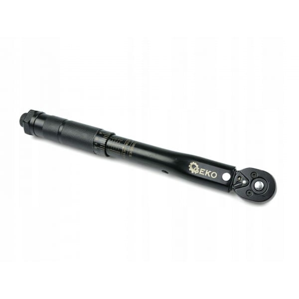 GEKO KLUCZ DYNAMOMETRYCZNY 1/4" 5-25NM BLACK HD 270MM WALIZKA G10067