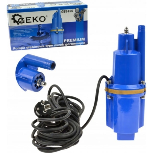 GEKO POMPA GŁĘBINOWA TYPU NUREK GÓRNOSSĄCA PREMIUM DO 60M DO WODY CZYSTEJ