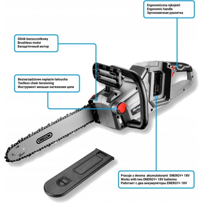 PIŁA ŁAŃCUCHOWA aku 36V Graphite Energy+ 58G043