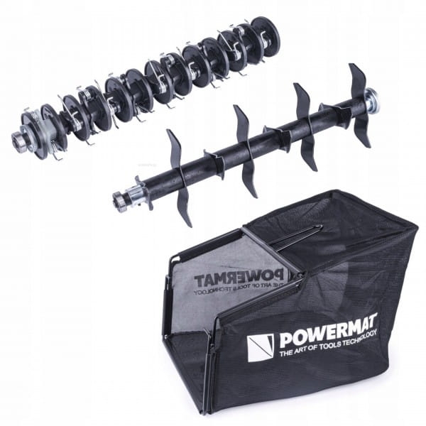 AERATOR WERTYKULATOR ELEKTRYCZNY Z KOSZEM 3W1 2550W WERTYKULACJA 38CM MOCNY