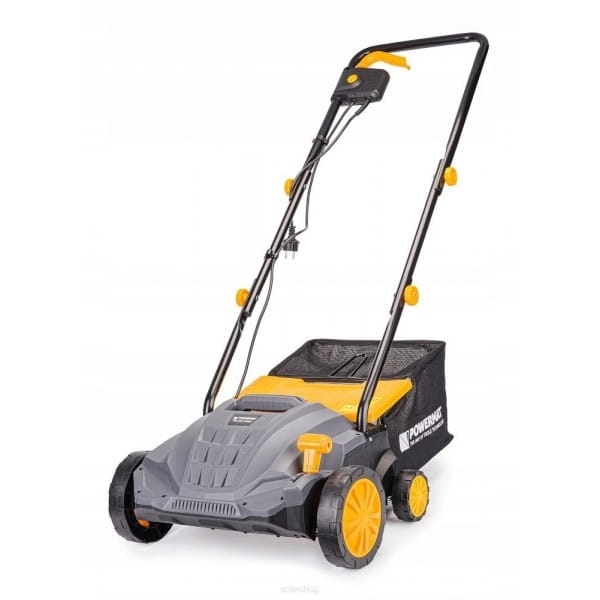 AERATOR WERTYKULATOR ELEKTRYCZNY Z KOSZEM 3W1 2550W WERTYKULACJA 38CM WAŁKI