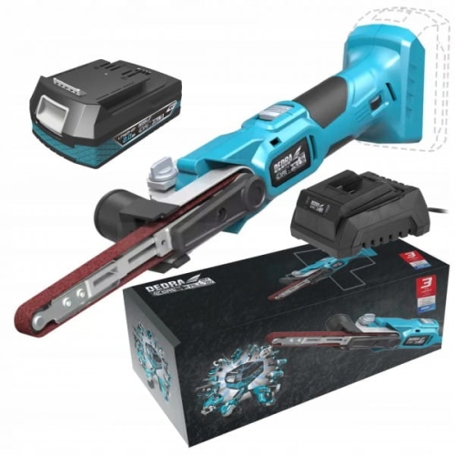 DEDRA DED6917 PILNIK TAŚMOWY SZLIFIERKA AKUMULATOROWA 457MM X 13MM 18V +2AH