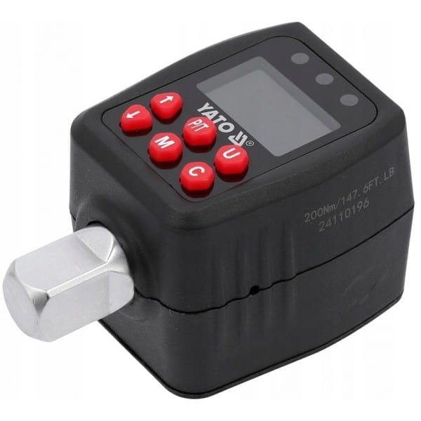 ELEKTRONICZNY ADAPTER DYNAMOMETRYCZNY 1/2" 10-200NM WYŚWIETLACZ LCD YT07535