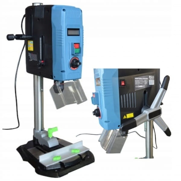 WIERTARKA STOŁOWA + LASER + WYŚWIETLACZ LCD 2000W 13MM WIERCI METAL DREWNO