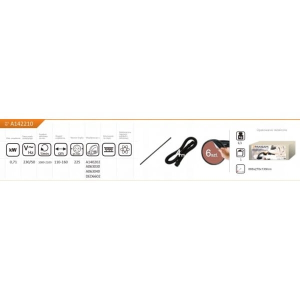 PANSAM SZLIFIERKA ŻYRAFA DO GIPSU GŁADZI ŚCIAN TYNKÓW ZACIERACZKA 710W