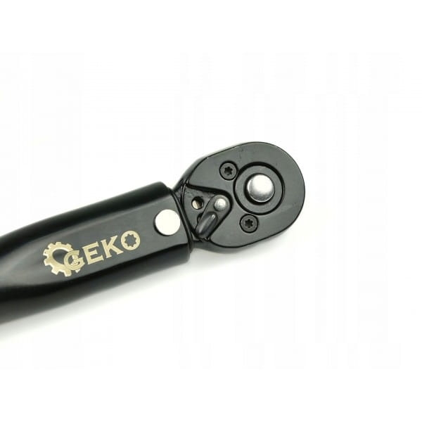 GEKO KLUCZ DYNAMOMETRYCZNY 1/4" 5-25NM BLACK HD 270MM WALIZKA G10067