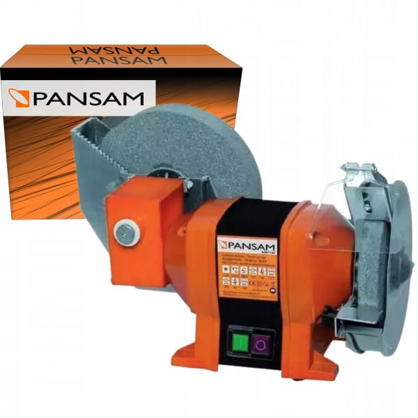 PANSAM SZLIFIERKA STOŁOWA DWUTARCZOWA 250W 150X20MM 200X20MM NA SUCHO/MOKRO