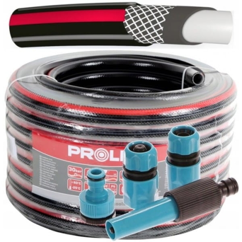 WĄŻ OGRODOWY 4-WARSTWOWY PREMIUM 3/4'' 30M ZŁĄCZKI