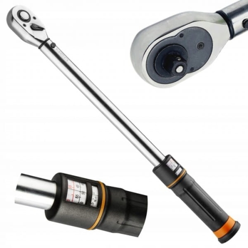 NEO KLUCZ DYNAMOMETRYCZNY 3/8 20-100 NM 420MM 45 ZĘBÓW ZE STALI CRV 08-824