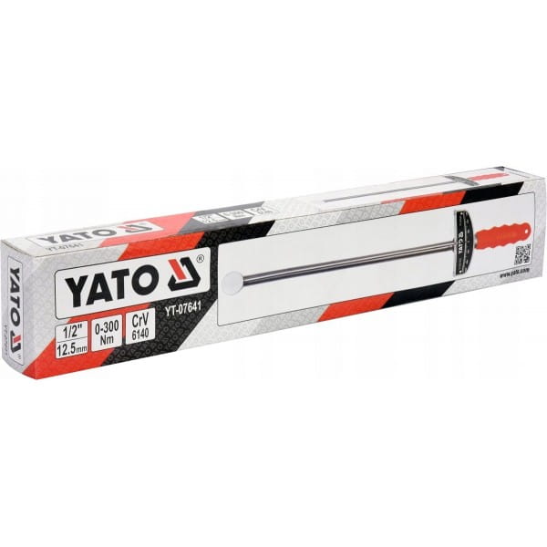 YATO KLUCZ DYNAMOMETRYCZNY WYCHYLNY 1/2" 0-300NM YT-07641 ERGONOMICZNY