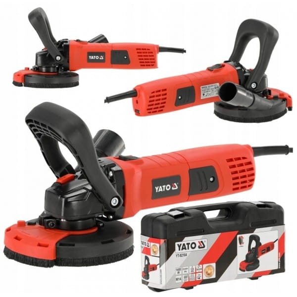 YATO SZLIFIERKA DO BETONU TYNKÓW 125MM M14 FREZARKA 1400W 10000RPM YT-82164