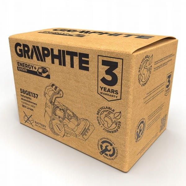 GRAPHITE SATYNIARKA AKUMULATOROWA ENERGY+ 18V 58GE137 BEZSZCZOTKOWA