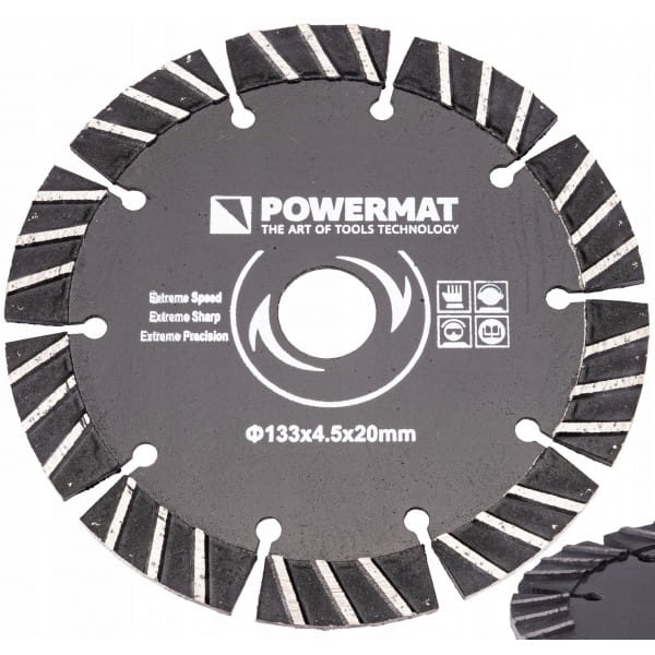 TARCZA DIAMENTOWA DO BRUZDOWNICY PIŁA 133 MM BETON PM-TDB-133x4,5x20 PM1009