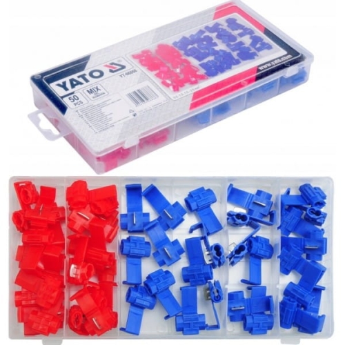 YATO SZYBKOZŁĄCZA ELEKTRYCZNE KABEL ZŁĄCZKI 50 SZT