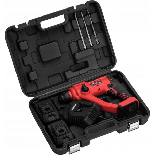 MŁOT UDAROWY 2J BEZSZCZOTKOWY 2X4AH AKUMULATOR 21V WALIZKA 3 WIERTŁA KD3196