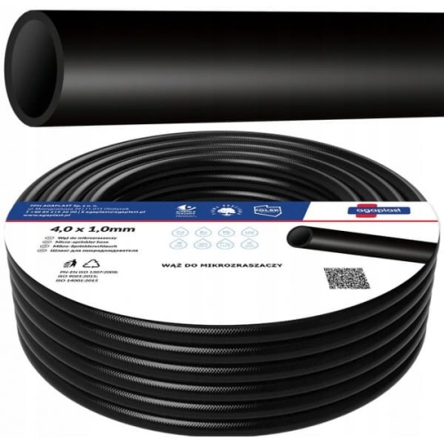 WĄŻ DO MIKROZRASZACZY 4*1MM WĘŻYK KROPLOWNIKI 100M
