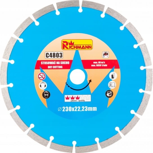 TARCZA DIAMENTOWA 230MM SEGMENTOWA RICHMANN C4803