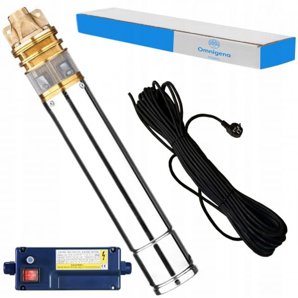 OMNIGENA POMPA GŁĘBINOWA 1500W SKM 200 4" 230V +PUSZKA KABEL 15M