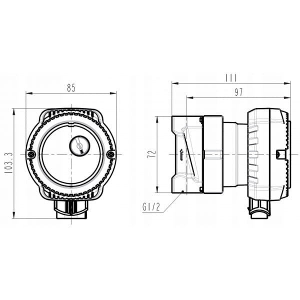 OMNIGENA POMPA CYRKULACYJNA OBIEGOWA E-CWU 1.2-1.2 ELEKTRONICZNA 11L/MIN