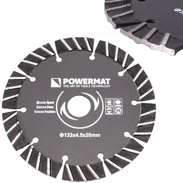 TARCZA DIAMENTOWA DO BRUZDOWNICY PIŁA 133 MM BETON PM-TDB-133x4,5x20 PM1009