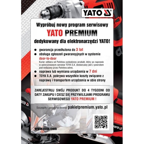 YATO SZLIFIERKA KĄTOWA 1100W ELEKTRYCZNA KĄTÓWKA POLERKA 125MM YT-82100