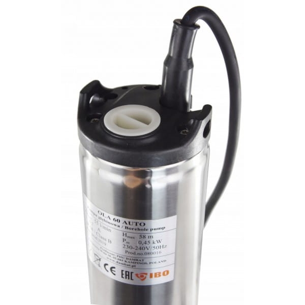 IBO POMPA GŁĘBINOWA OLA 60 AUTO STUDNI +KABEL 20M