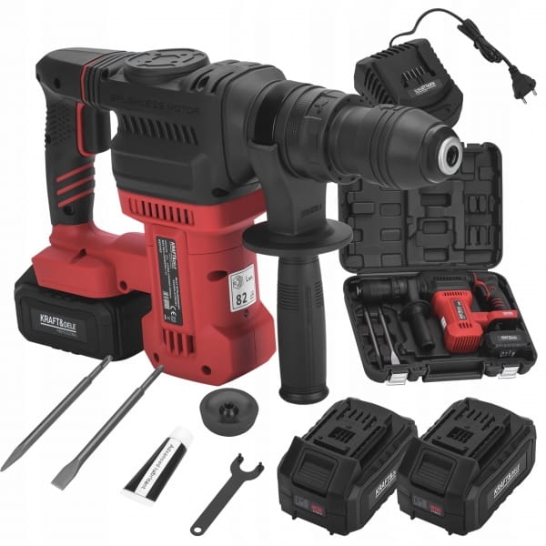 MŁOT UDAROWY AKUMULATOROWY 21V 7,5J BEZSZCZOTKOWY 2X AKUMULATORY 4AH KD3193