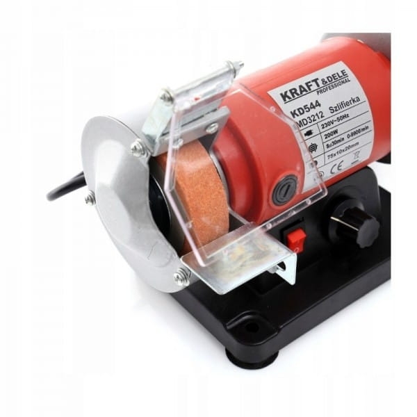 SZLIFIERKA STOŁOWA KAMIENIOWA WIELOFUNKCYJNA 200W MIĘKKI WAŁEK KD544