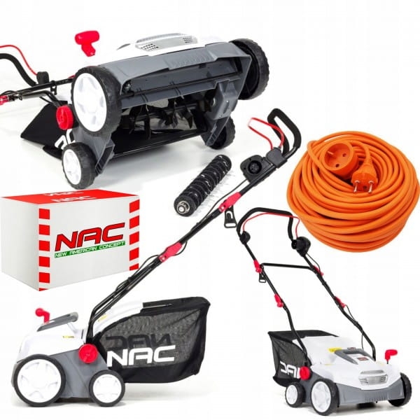 NAC AERATOR WERTYKULATOR 36CM ELEKTRYCZNY 1500 W KOSZ 45 L SCE150-DT +P 10M