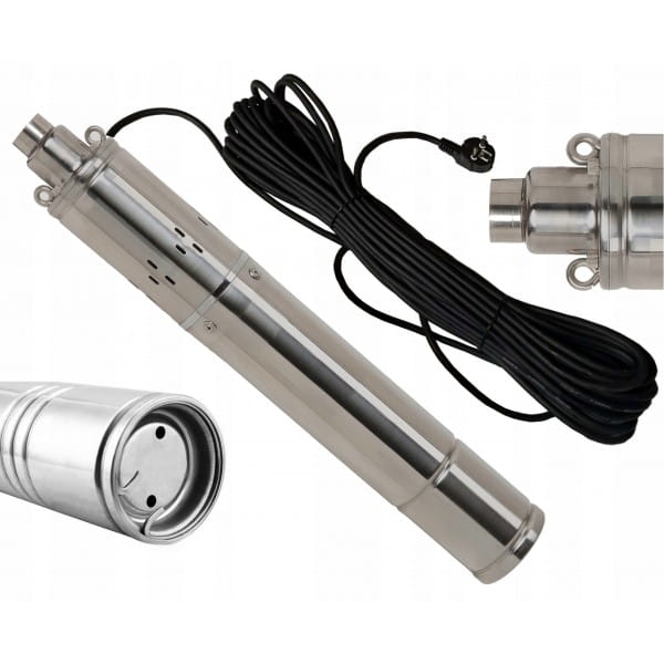 POMPA GŁĘBINOWA ŚRUBOWA DO WODY STUDNI 1800 L/H DIPPER 3" DO PODLEWANIA