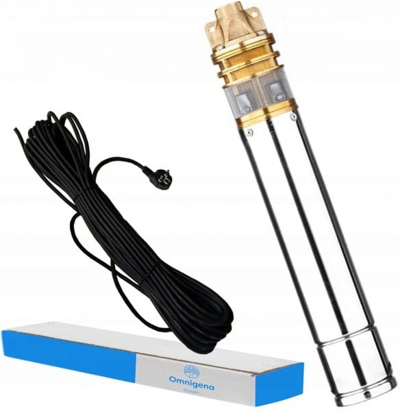 OMNIGENA POMPA GŁĘBINOWA 1500W SKM 200 4" 230V KONDENSATOR KABEL 15M