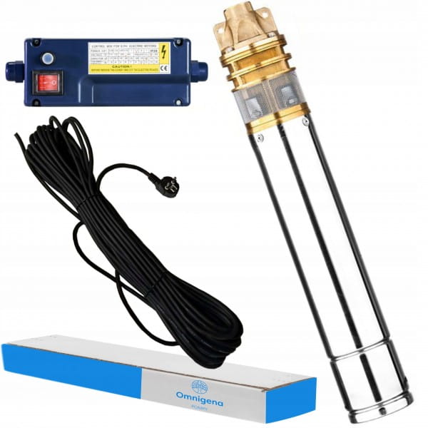 OMNIGENA POMPA GŁĘBINOWA 1500W SKM 200 4" 230V +PUSZKA KABEL 15M