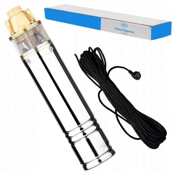 OMNIGENA POMPA GŁĘBINOWA SKM 100 PREMIUM 4" 750W 230V KONDENSATOR+15M KABLA