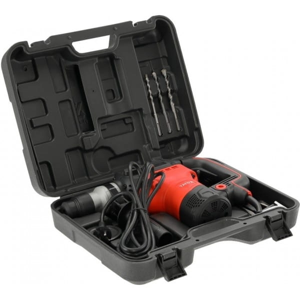 YATO MŁOT UDAROWY MŁOTOWIERTARKA SDS PLUS 1500W 6J 3 FUNKCJE +DŁUTA WALIZKA