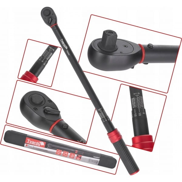 TVARDY KLUCZ DYNAMOMETRYCZNY 1/2" 50-330NM PRAWY/LEWY GWINT ŚRUB T00254