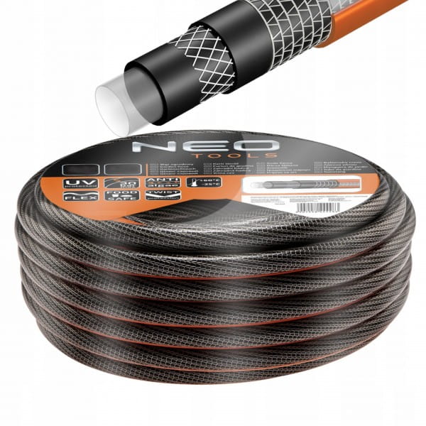 NEO WĄŻ OGRODOWY 6-WARSTWOWY 30 BAR 3/4'' 30M