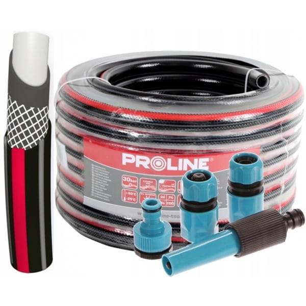 WĄŻ OGRODOWY 4-WARSTWOWY PREMIUM 3/4'' 30M ZŁĄCZKI