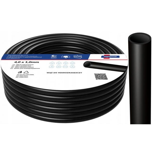 WĄŻ DO MIKROZRASZACZY 4*1MM WĘŻYK KROPLOWNIKI 100M