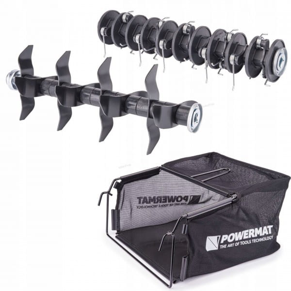 AERATOR WERTYKULATOR ELEKTRYCZNY Z KOSZEM 3W1 2550W WAŁKI 38CM +PRZEDŁUŻACZ