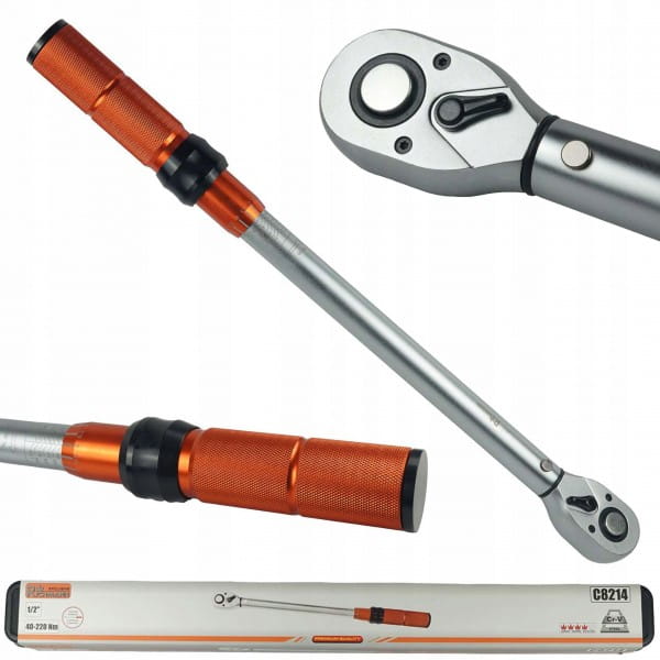 RICHMANN KLUCZ DYNAMOMETRYCZNY DWUKIERUNKOWY 40-220NM 1/2 KALIBRACJA C8214